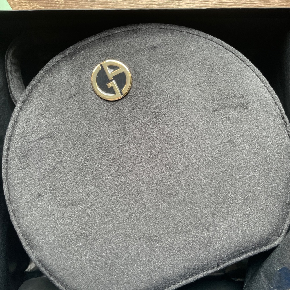 Giorgio Armani velvet black pouch